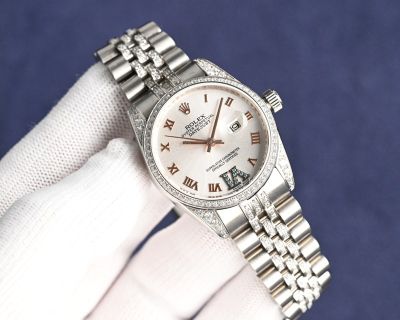 Rolex Datejust NH05 Movement 31mm White Gold SS Jubilee Band Lady Watch
